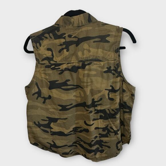 BDG Urban Outfitters camp button down sleeveless shirt - Picture 5 of 6